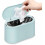 Small Universal Desktop Trash Can With Button Lid For Kitchen, Bedroom, Bathroom, Office, Etc. (sky Blue) 1