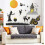 Halloween Window Stickers, Ghost Wall Decals Haunted House Cat Pumpkin Wall Posters De ILJ 2