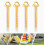 Plastic Spiral Ground Anchor - Ideal For Camping (pack Of 4,yellow) 3