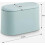 Small Universal Desktop Trash Can With Button Lid For Kitchen, Bedroom, Bathroom, Office, Etc. (sky Blue) 2