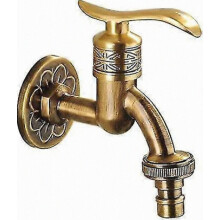 Miscelatore per lavabo Tapretro in ottone, rubinetto per lavatrice a parete, ideale per piscina e giardino.