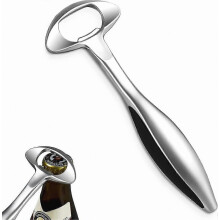 Beer Drink Bottle Openers With Black Coated Handle, Funny Bottle Opener Best Gift For Dad Lover Men, Apply To Garden Bar, Home Pub, Pro