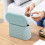 Small Universal Desktop Trash Can With Button Lid For Kitchen, Bedroom, Bathroom, Office, Etc. (sky Blue) 5