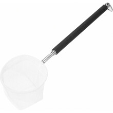 Fish Shrimp Skimming Net Adjustable Mini Fish Aquarium Fishing Net (black Round Net)