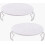 2pcs Microwave Plate Stacker Grill Rack Microwave Tray Plastic Baking Oven Tray 1