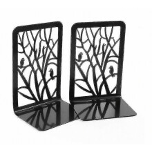 Book Ends. Metal Bookends Heavy Duty Matte Black Bookends Bookend Supports Book