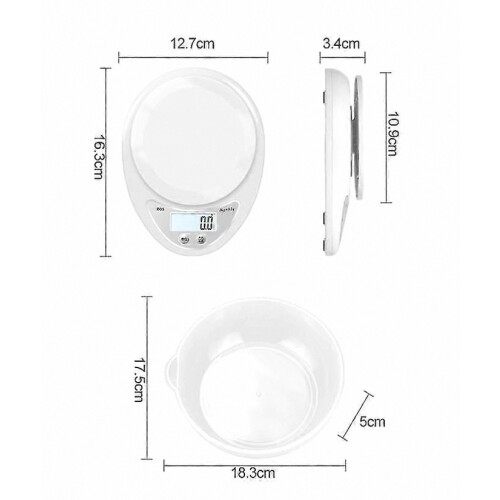 Food Scale, Gram Scale, Kitchen Scale, Digital Kitchen Scale, High Accuracy With Tare & Auto Off Multifunction 1