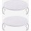2pcs Microwave Plate Stacker Grill Rack Microwave Tray Plastic Baking Oven Tray 2