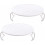 2pcs Microwave Plate Stacker Grill Rack Microwave Tray Plastic Baking Oven Tray 3