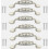 6pcs Ceramic Alloy Door Knobs Cabinet Cupboard Chinese Style White Handle 1