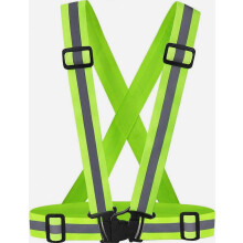 Gilet riflettente, gilet di sicurezza fluorescente, elastico regolabile, alta visibilità, vita regolabile, unisex per uomo, donna, raga