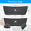 Faucet Sink Splash Guard Silicone Mat with Suction Cup, Kitchen Faucet Splash Pad(Black) 3