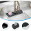 Faucet Sink Splash Guard Silicone Mat with Suction Cup, Kitchen Faucet Splash Pad(Black) 4