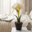 Homescapes Faux Cream Amaryllis in Pot, 36cm 5