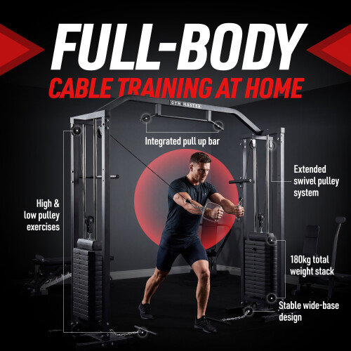 GYM MASTER 180kg Cable Crossover Machine | Cable Pulley Machine 1