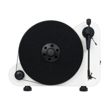 Pro-Ject VT-E BT R - Bluetoothilla varustettu levysoitin ja sisäänrakennettu vahvistin - Analoginen ja digitaalinen - Valkoinen