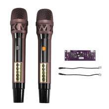 Microfono Wireless Portatile per Karaoke Domestico e Conferenze, Microfono con Altoparlante e Trolley per Karaoke e Canto .
