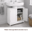 Under Sink Bathroom Storage Cabinet White Vanity 8