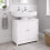 Under Sink Bathroom Storage Cabinet White Vanity 1