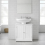 Under Sink Bathroom Storage Cabinet White Vanity 9