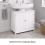 Under Sink Bathroom Storage Cabinet White Vanity 11