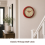 Vintage 50s Style Round Red Wall Clock Decor 3