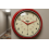 Vintage 50s Style Round Red Wall Clock Decor 6