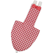 Red Grid Pattern Bird Diaper – Cotton Poop Cover (Size L, 10 x 20 cm)