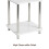 Small 2 Tier White Gloss Side Table with Shelf 6