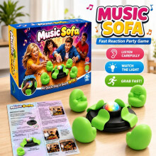 New Music Sofa Musical Chairs Game Party Board Game Interactive Toy for Family Gathering