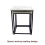 Marble Effect Set of 2 Nesting Tables Metal Frame 2