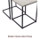 Marble Effect Set of 2 Nesting Tables Metal Frame 5