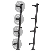 GYM MASTER Wall Mounted Olympic 2 inch Weight Plate Storage Rack Holder