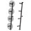 GYM MASTER Wall Mounted Olympic 2 inch Weight Plate Storage Rack Holder 1