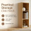 Charles Jacobs (Extra Large) Charles Jacobs Vinyl 12" LP Record Cube Storage Box Unit Oak 4
