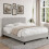 Comfy Living (5ft Kingsize, No Mattress) Modern Fabric Bedframe Light Grey 3