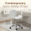 Charles Jacobs (White) Charles Jacobs Cushioned Swivel Office Chair 2