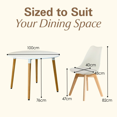 Charles Jacobs (White) 5pc Charles Jacobs Beech Dining Set 1