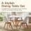Charles Jacobs (White) 5pc Charles Jacobs Beech Dining Set 6