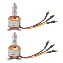 2 St 2212 1400KV BorstlöS Outrunner-Motor med FäSte 10T för RC-Flygplan/KKmultikopter 4/6-Axlad Quadcopter UFO