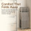 Charles Jacobs (6) Charles Jacobs Folding Chair Cushioned Fabric Office Reception Padded Grey Frame 6