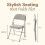 Charles Jacobs (4) Charles Jacobs Folding Chair Cushioned Fabric Office Reception Padded Grey Frame 3