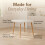 Charles Jacobs Charles Jacobs 100cm diameter Circular Dining Table With White Tabletop 2