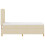 VidaXL vidaXL LED Boxspringbett mit Kopfteil Creme 90 x 190 cm Stoff 9