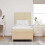 VidaXL vidaXL LED Boxspringbett mit Kopfteil Creme 90 x 190 cm Stoff 4