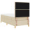 VidaXL vidaXL LED Boxspringbett mit Kopfteil Creme 90 x 190 cm Stoff 10