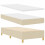 VidaXL vidaXL LED Boxspringbett mit Kopfteil Creme 90 x 190 cm Stoff 7