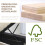 Comfy Living (4ft6 Double, No Mattress) Light Grey Fabric Modern Bed Frame With LED 3ft 4ft 4ft6 5ft 6