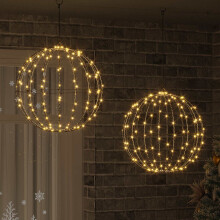 (Warm white, 50 cm) vidaXL Christmas Finial Light 96 LEDs Warm White Diameter 30 x 32 cm