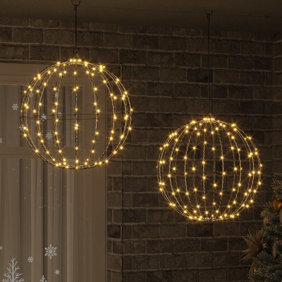Vidaxl (Warm White, 50 Cm) Christmas Finial Light 96 Leds Warm White Diameter 30 X 32 Cm